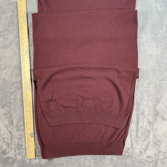Quince Women's 100% Cashmere Turtleneck Sweater Maxi Dress Maroon Size M NWT - Picture 11 of 14